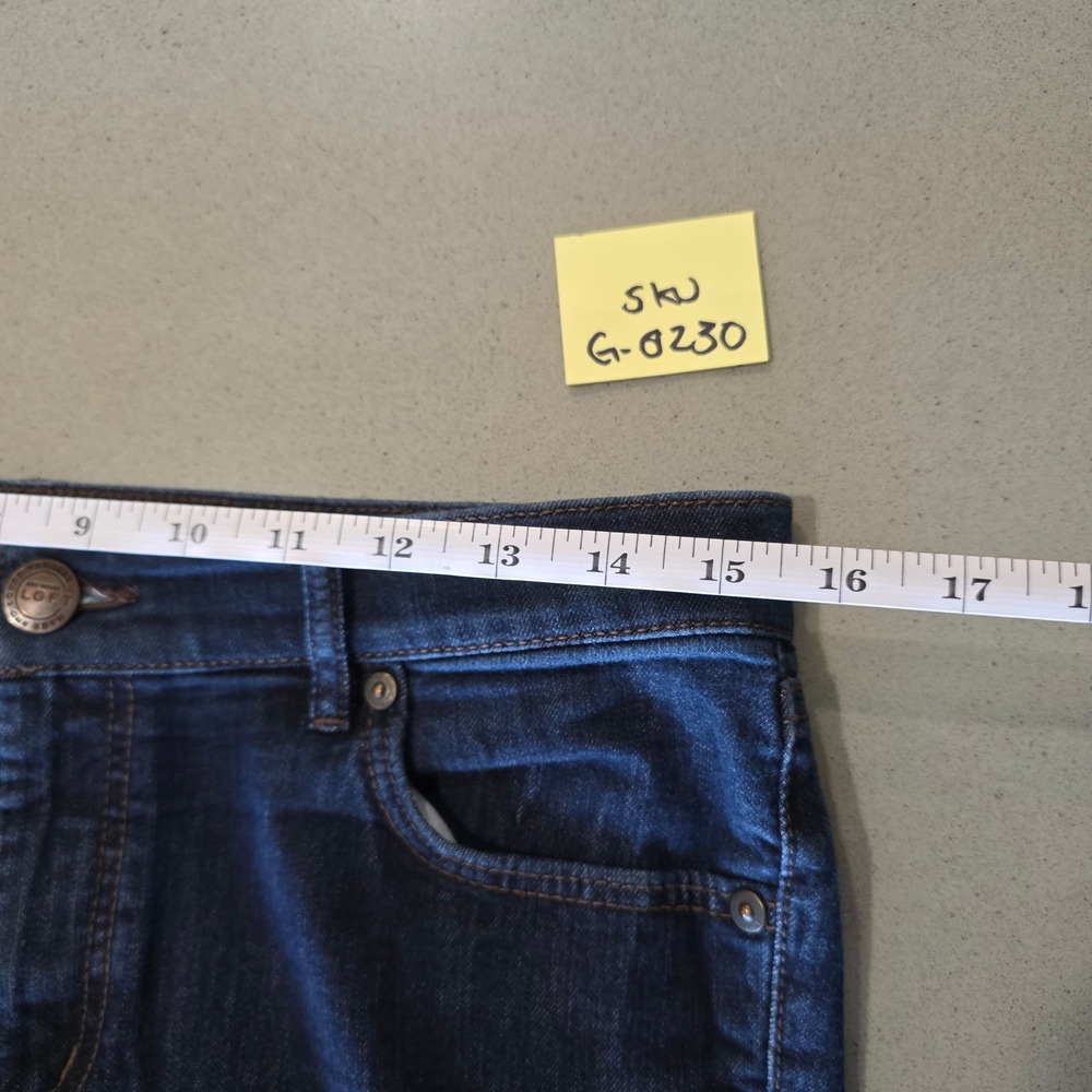 Ann Taylor LOFT Straight Leg Dark Wash Jeans Size 6/28P G-8230 - Picture 8 of 9